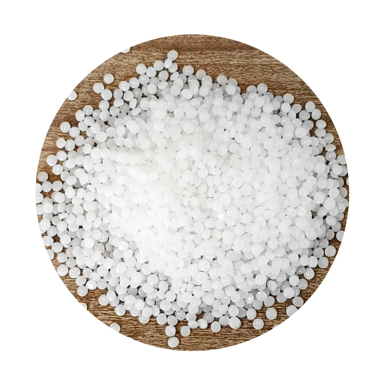 HDPE high density polyethylene white pellets in industrial bag, thermoplastic polymer